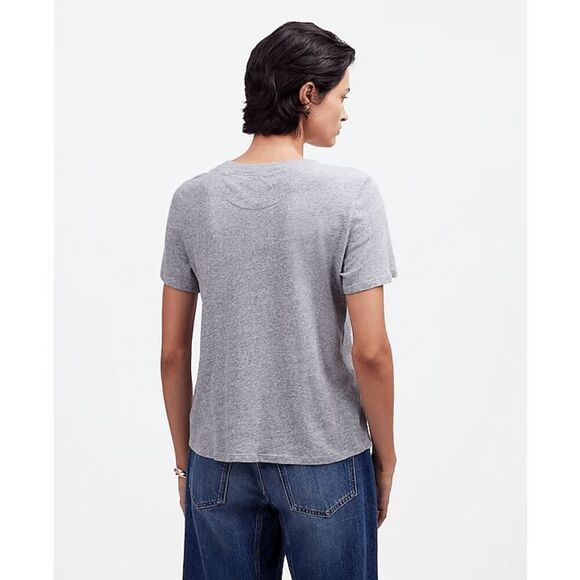 Madewell Premium Standard 01. The Shrunken Tee Heather Gray‎ XXS NWT - Picture 2 of 6